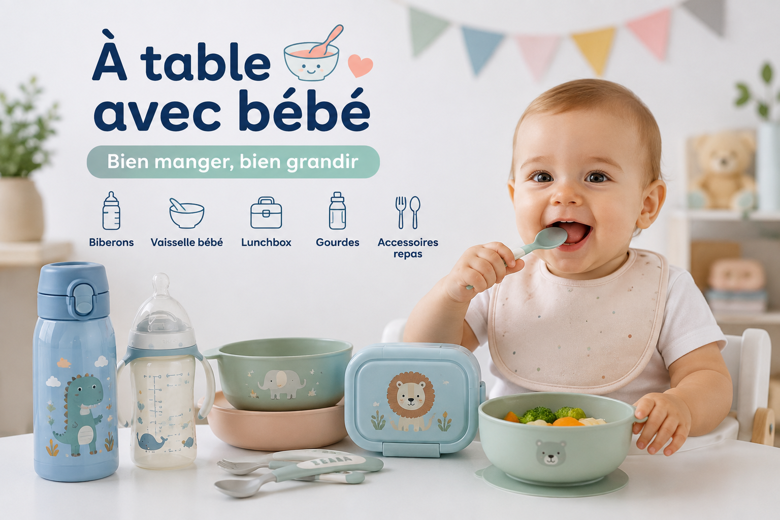 À table avec bébé : bien manger, bien grandir
