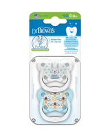 Dr. Brown's Pack de 2 Sucettes Orthodontiques Stage1 0-6M - Lapin Abeille