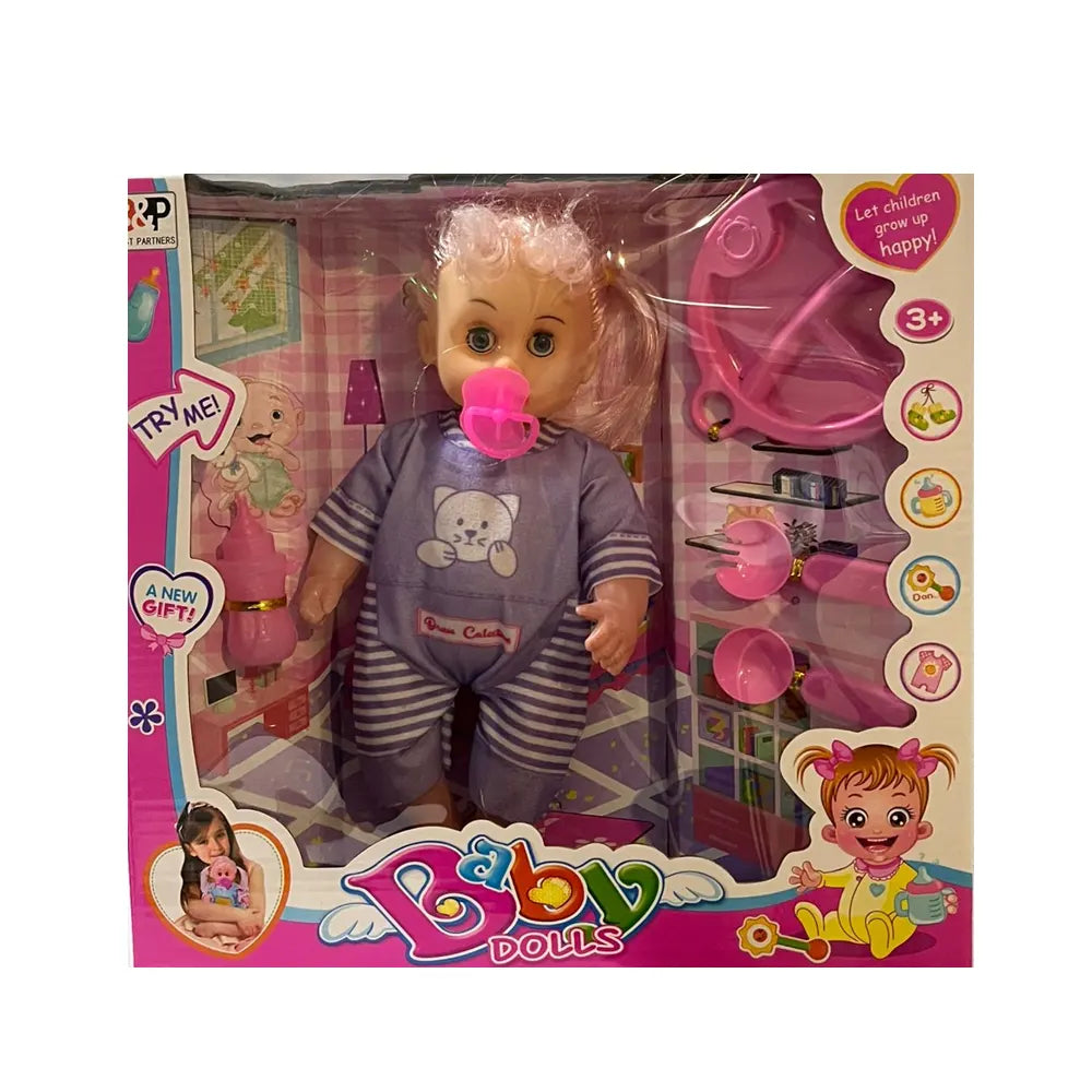Poupée Baby Series avec Biberon Effets Sonores - 3A+