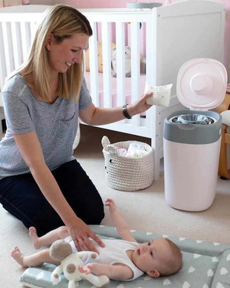 Tommee Tippee Twist & Click Anti-Odor Diaper Pail - Pink