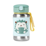 Skip Hop Botella con Pajita de Acero Inoxidable 350ml - Erizo
