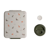 Citron Grande Lunchbox avec Pot Alimentaire Isotherme - Dino Vert