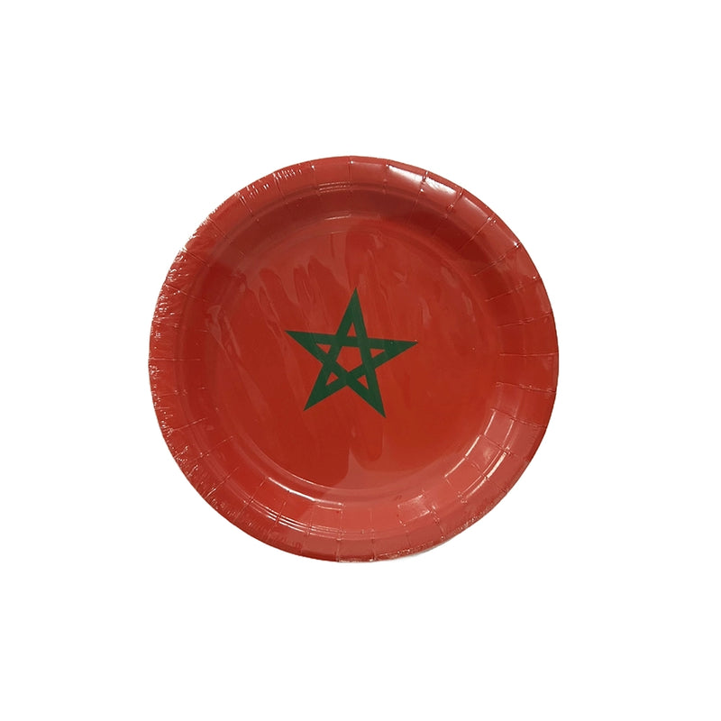 مجموعة 10 صحون صغيرة – علم المغرب