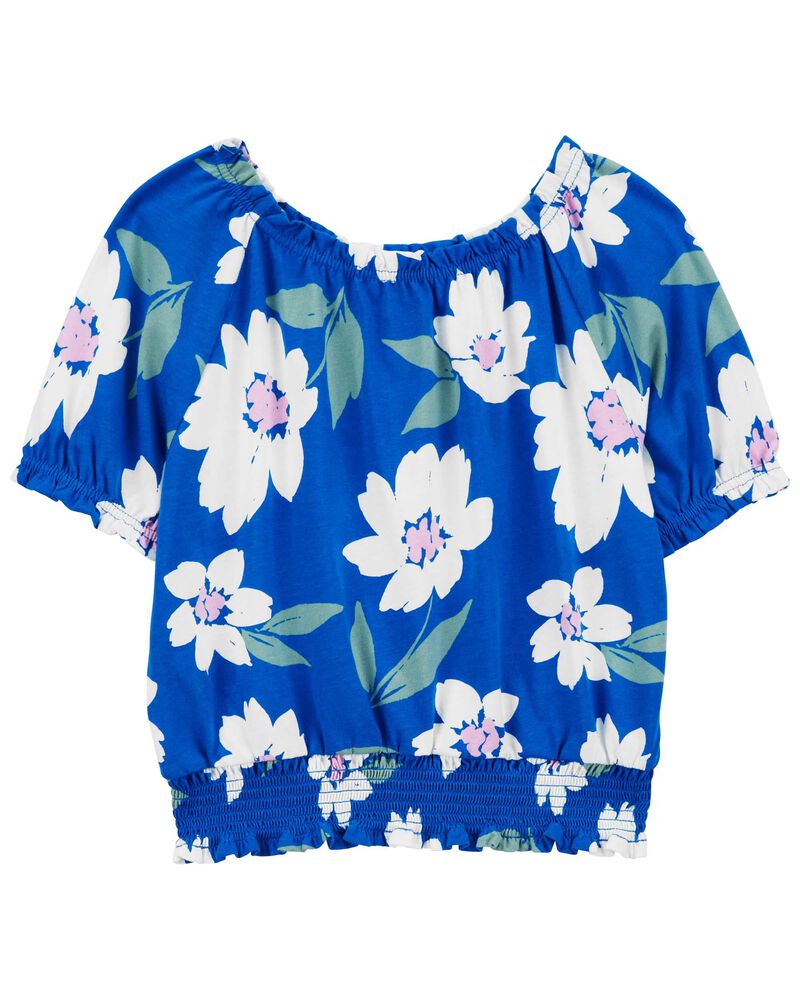 Haut Smocké Fleuri Carter's - Bleu
