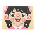 Viga Toys Puzzle des parties du visage 18M+ - Fille