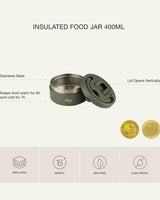 Thermos alimentaire en acier inoxydable 400ml Citron - Caramel