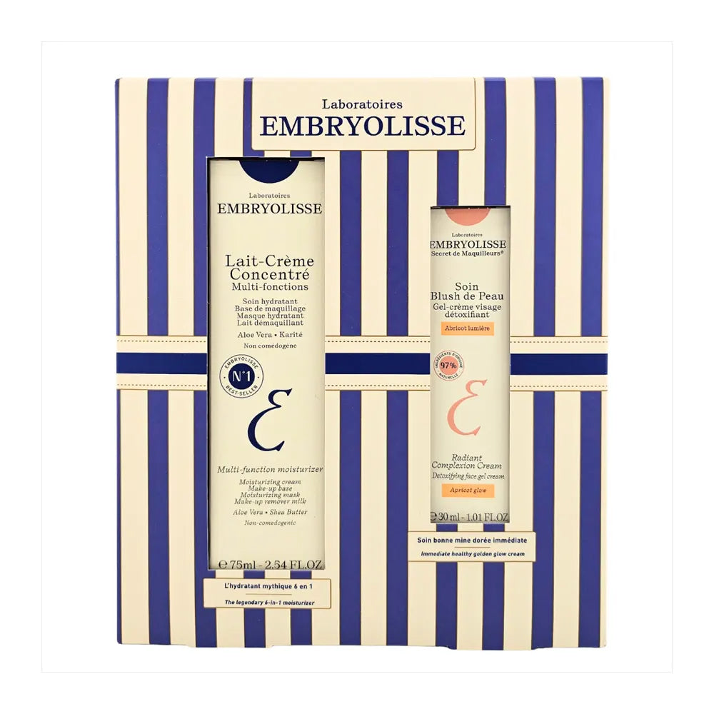 Embryolisse Dúo Piel Luminosa Leche-Crema 75ml y Blush Albaricoque 30ml