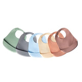 YUMMY Bavoir en Silicone avec Poche 4M+ - Vert Pastel