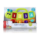 Infantino Oruga Interactiva con Sonido y Luz – 10M+