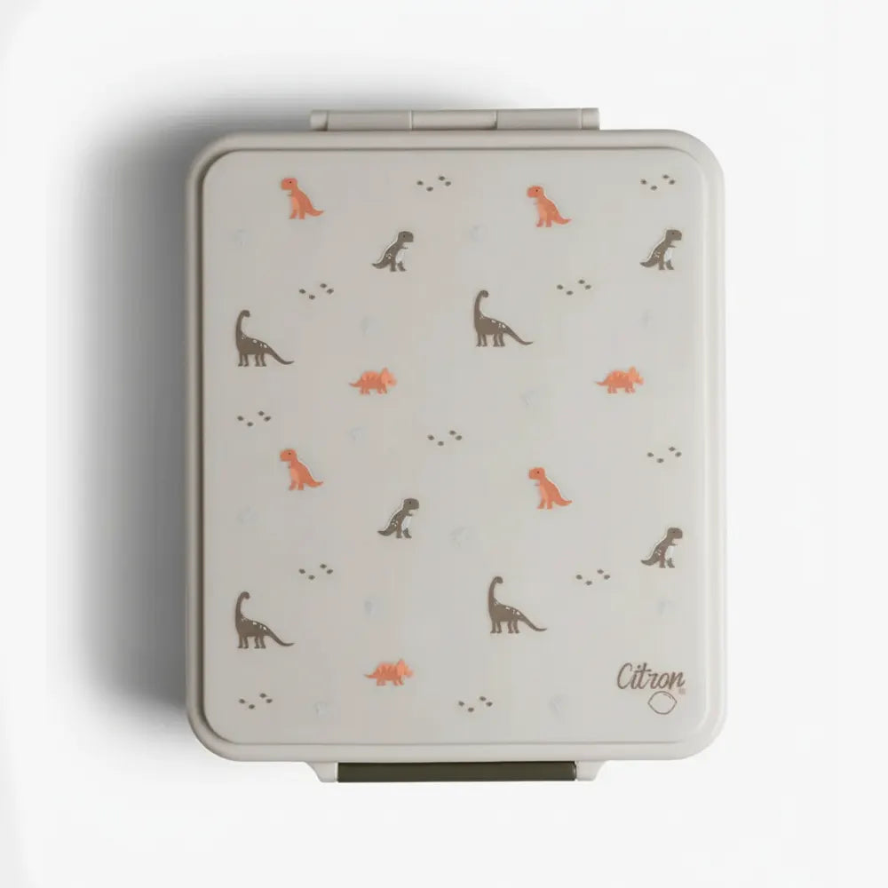 Citron Grande Lunchbox avec Pot Alimentaire Isotherme - Dino Vert