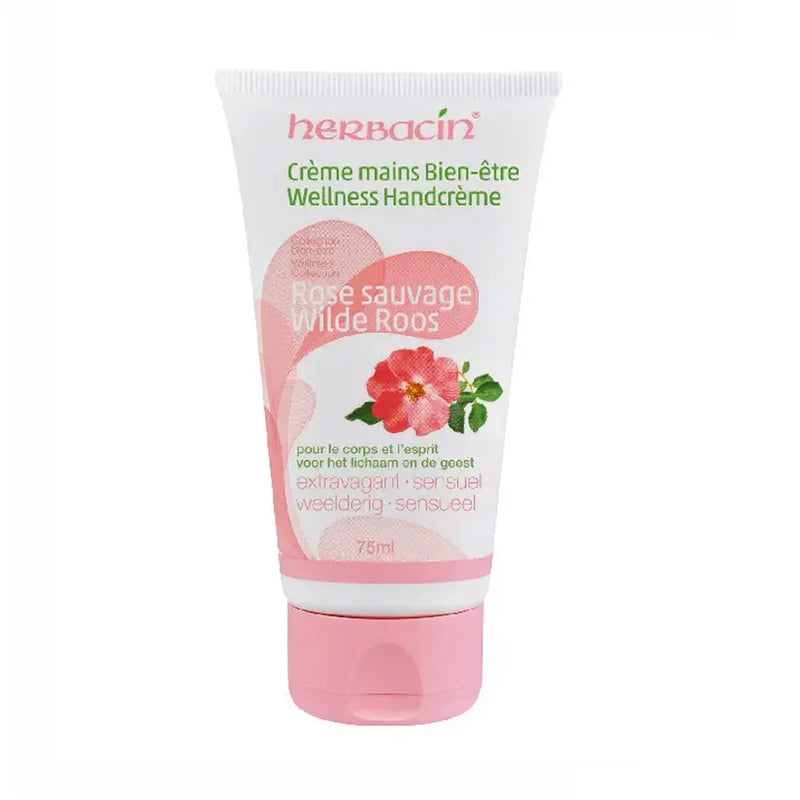 Herbacin hand cream wild rose tube 75ml