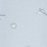Grenouillères en Coton avec Bonnet Carter's - Avion Bleu