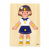 Puzzle Viga Toys Parties du Corps 18M+ - Fille