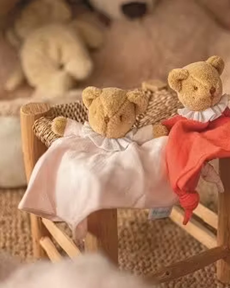 Trousselier Doudou Ours Triangle - Rose Poudré
