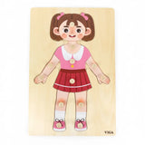 Viga Toys Puzzle Parties du Corps 12 Pièces Fille – 3A+
