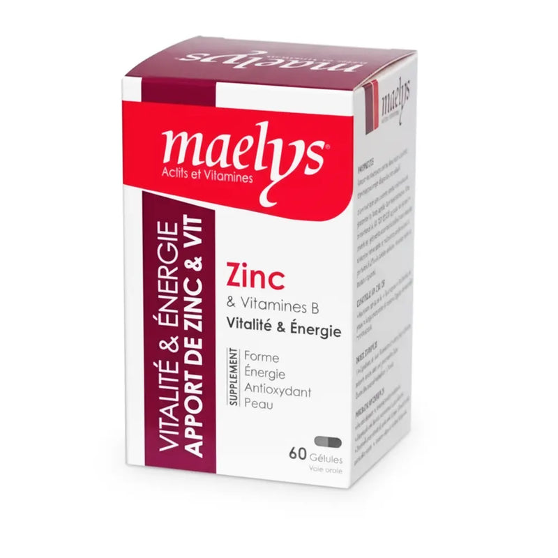 Maelys Zinc y vitaminas B - 60 cápsulas