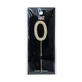 Number 0 Cake Topper - Gold