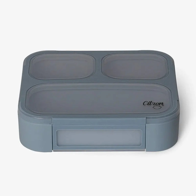 Citron Lunch Box with Spoon & Fork - Dusty Blue