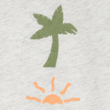 T-shirt à Manches Courtes Garçon Carter's - Tropical Gris & Vert
