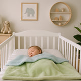 Babymat Couverture d'Hiver 100x80 cm - Vert x Pistache