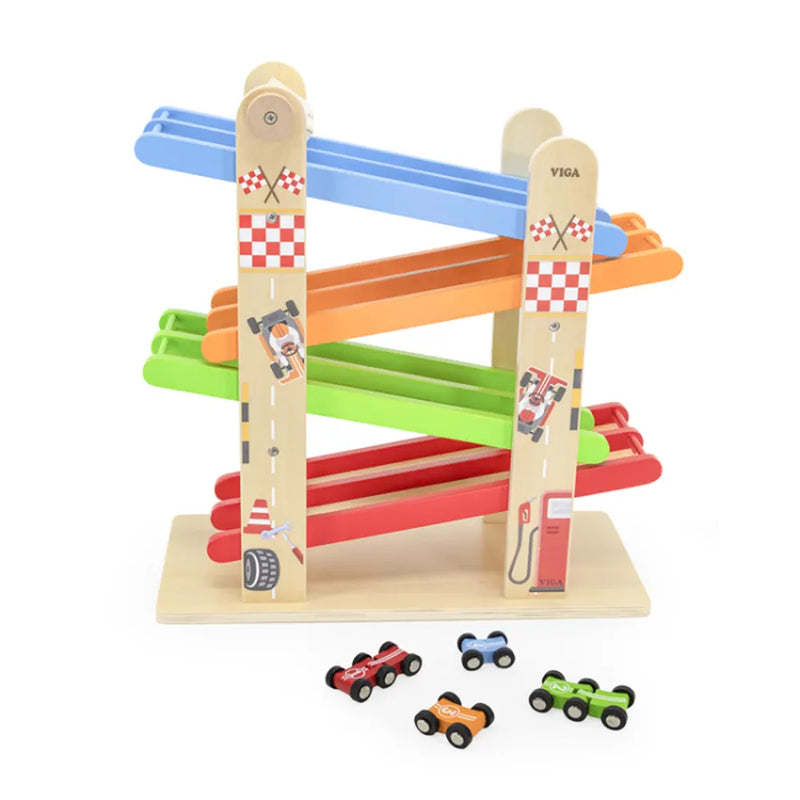 Viga Toys Circuit de Course à Double Rampe - 18M+