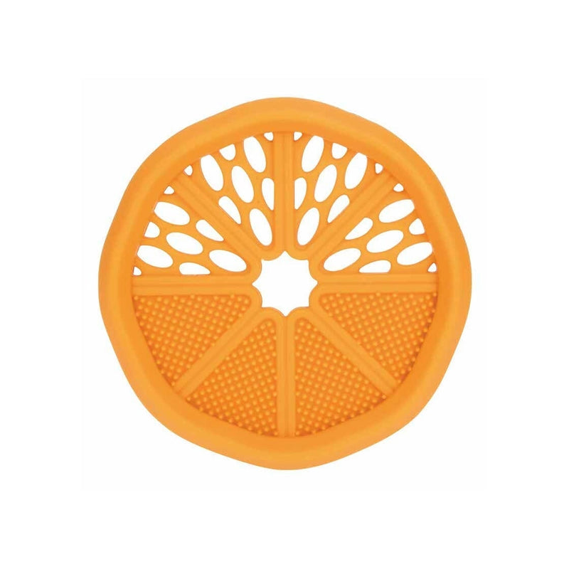 Nûby Silicone Teething Ring - Orange