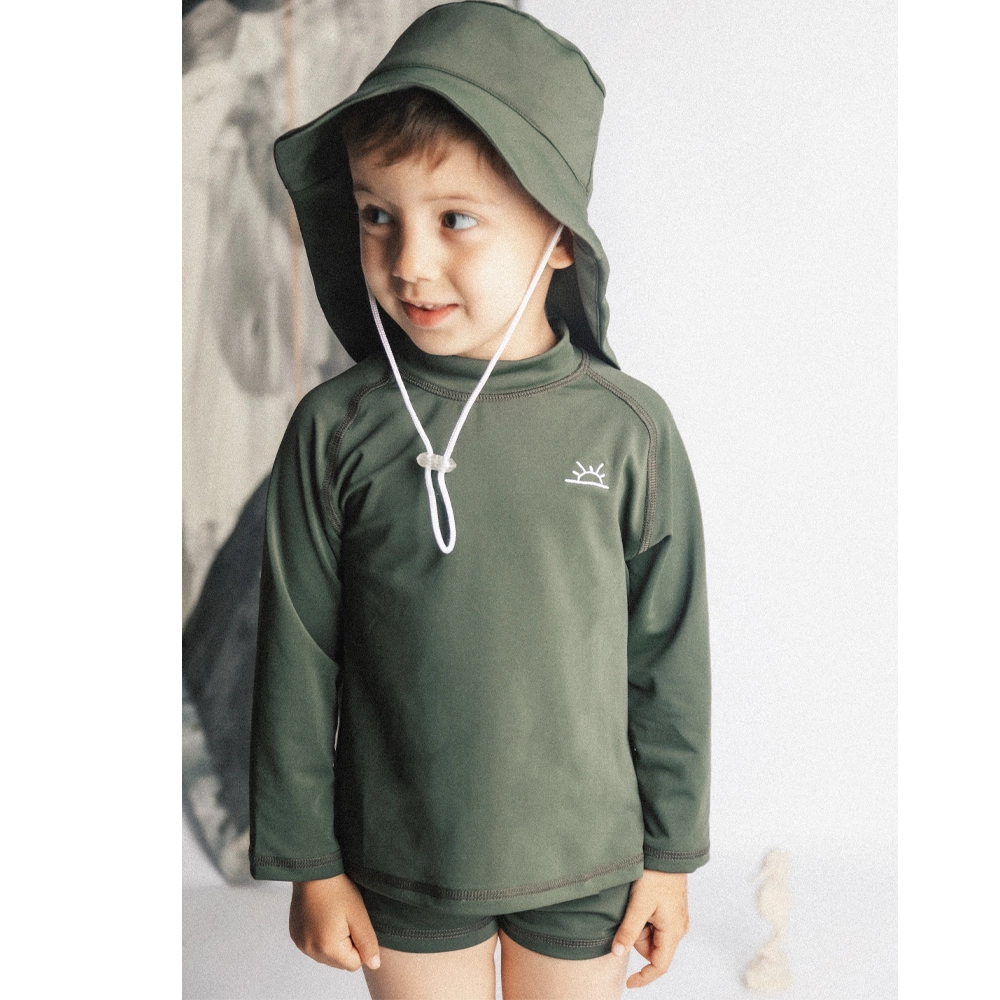 Shems Kids Set Anti-UV Mowgli pour Bébé - Vert Kaki