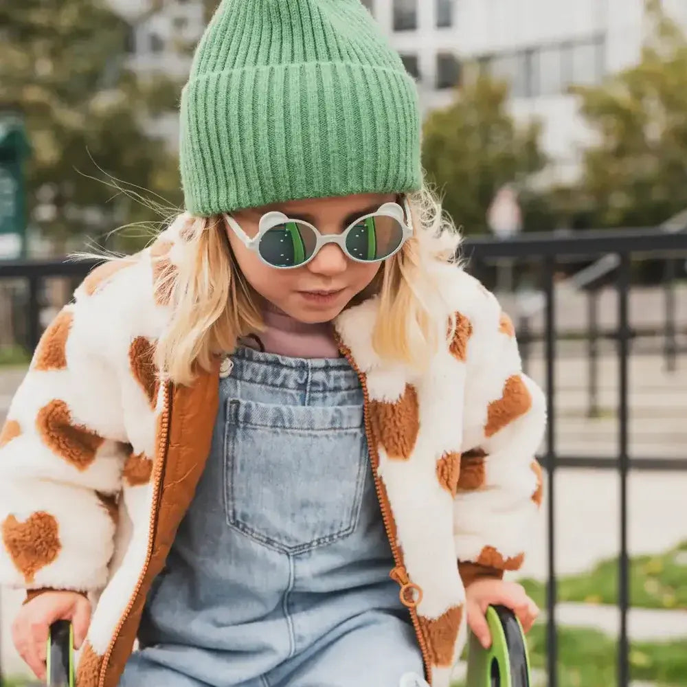 ki ET LA Lunettes Sun 2-4 ans Ours - Vert Amande