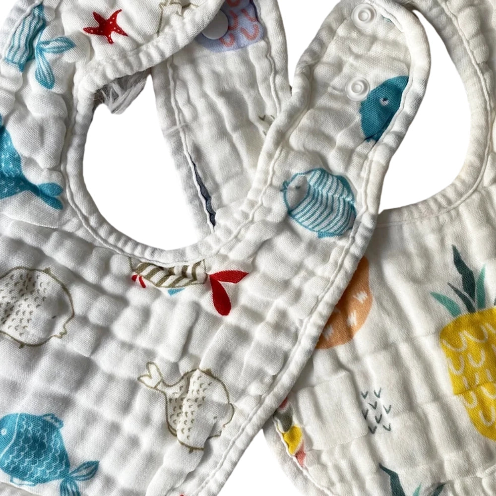 Lot de 2 Bavoirs Babtymat - Ananas & Poisson