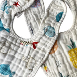 Lot de 2 Bavoirs Babtymat - Ananas & Poisson
