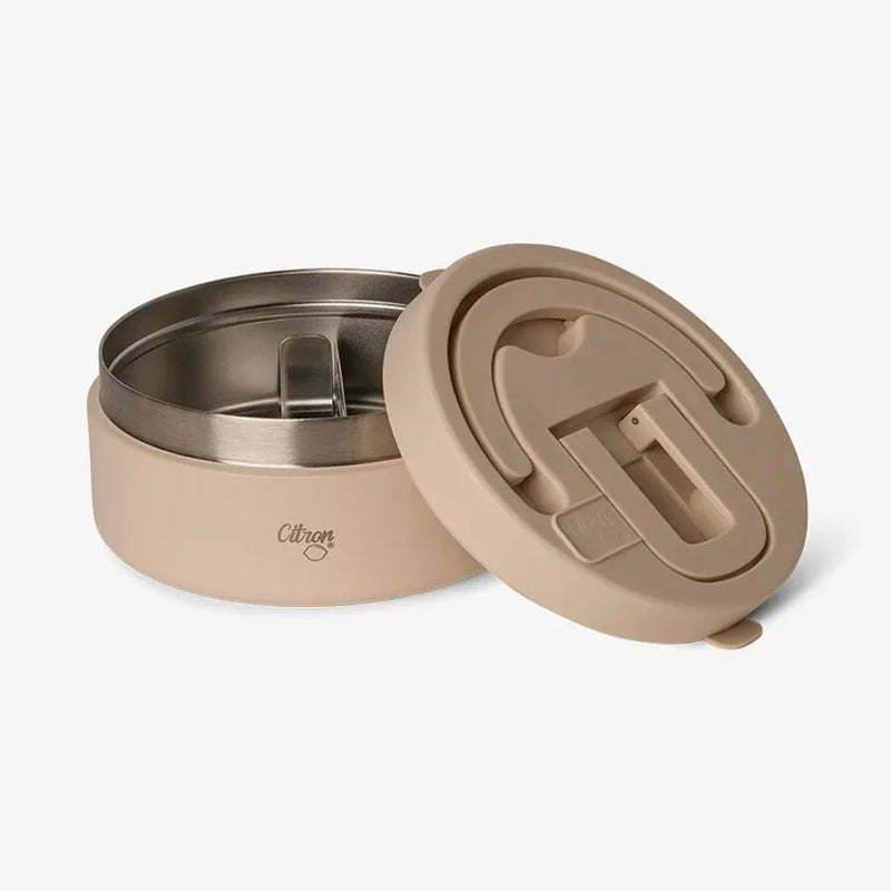 Citron Stainless Steel Food Jar 400ml - Beige