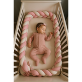 Babymat Tour de Lit Tressé - Rose