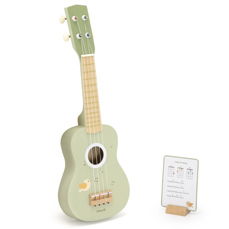 Viga Toys PolarB Ukulélé en Bois 3A+ - Vert