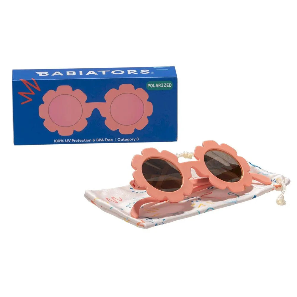 Babiators Lunettes de Soleil Fleur polarisées 0-2 Ans - Peachy Keen