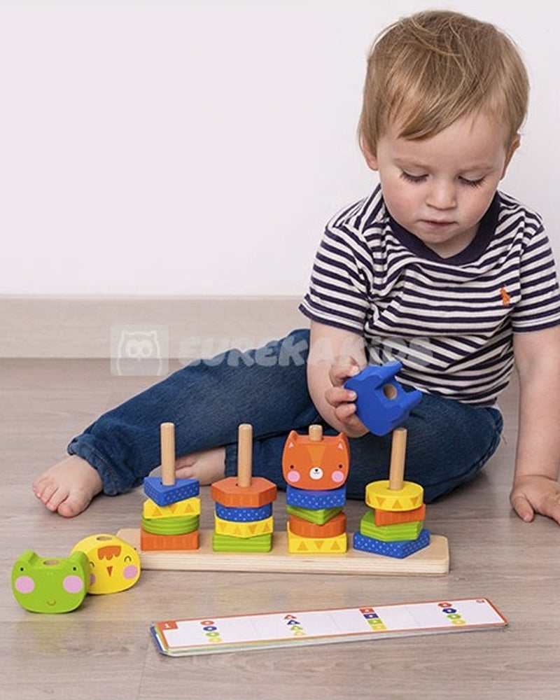 Eurekakids - Geo Stacking Animals Jungle 24M+