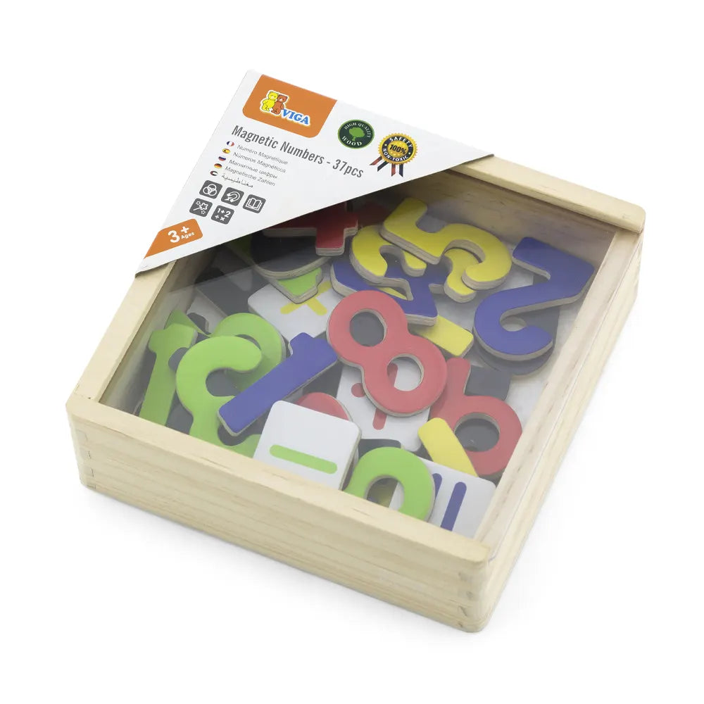 Viga Toys Chiffres Magnétiques en Bois – 3A+
