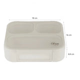 Citron Lunch Box avec Cuillère & Fourchette - Bleu Poussière