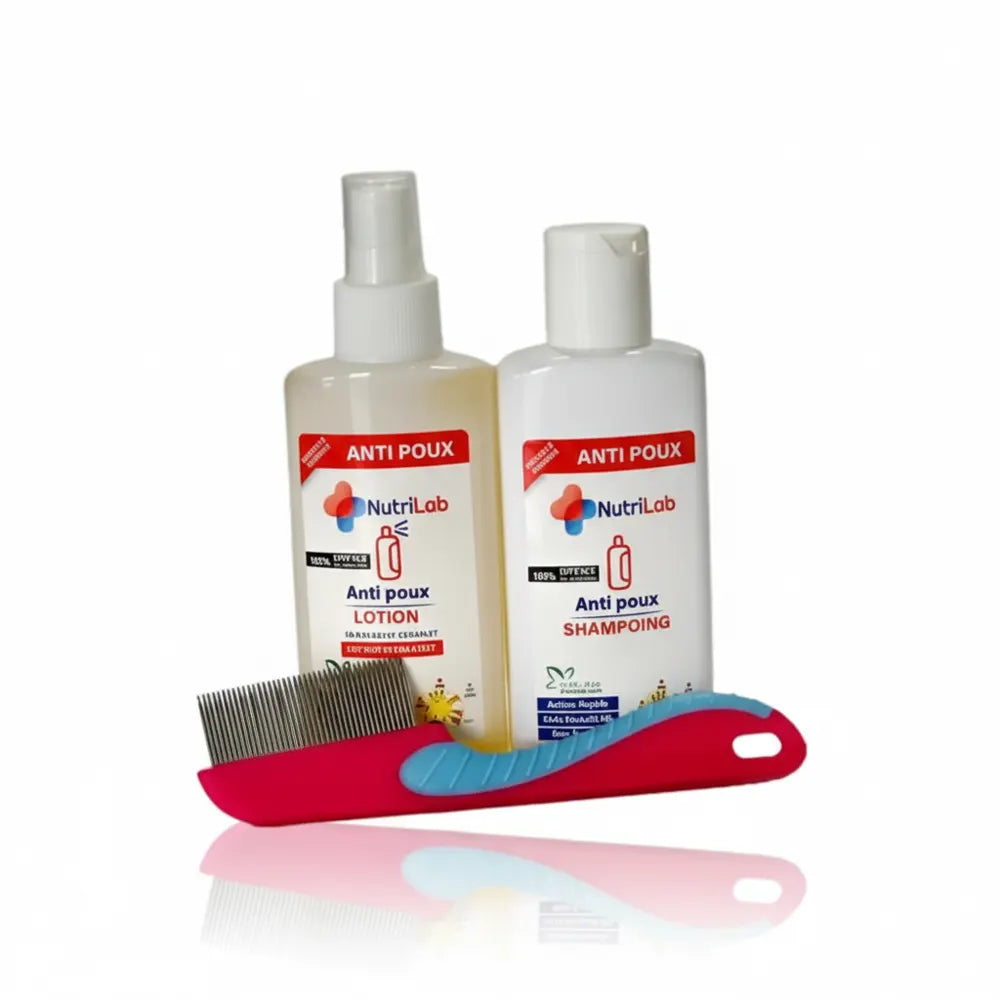 Nutrilab – Pack Shampoing et Lotion Anti-Poux + Peigne