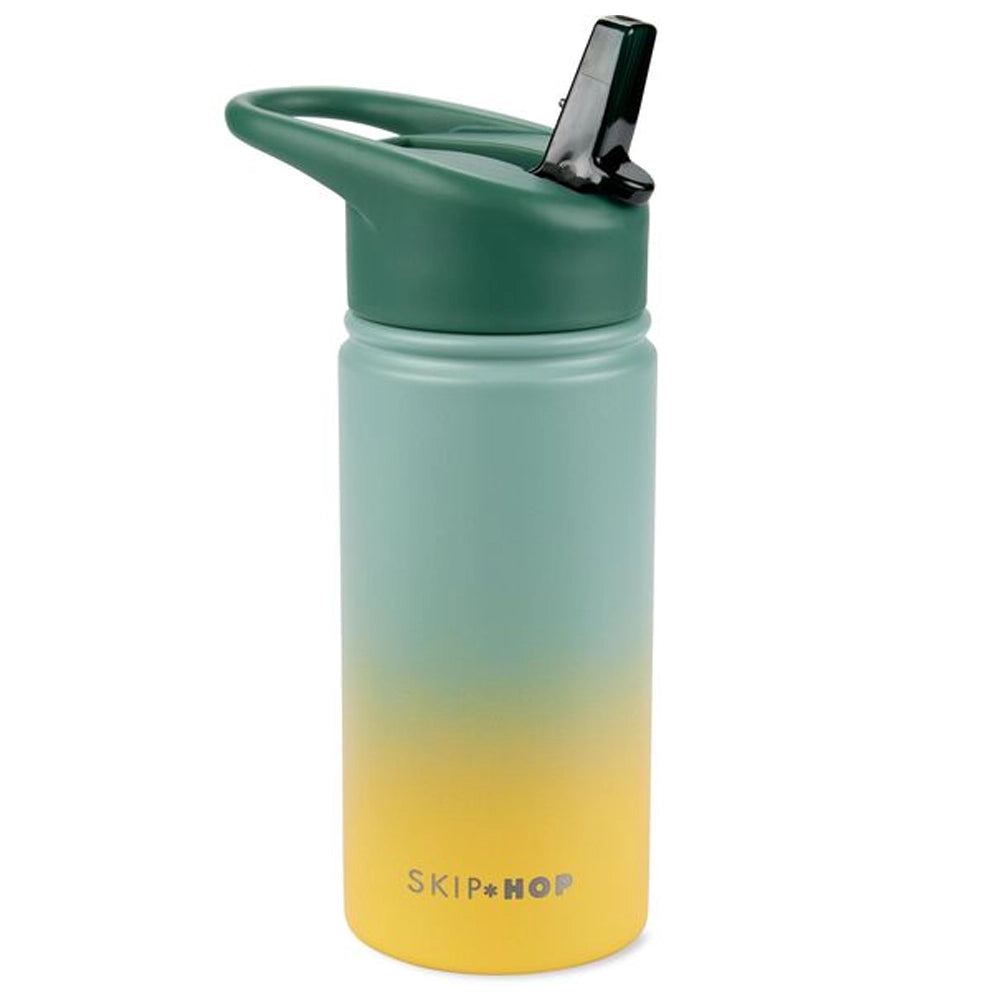 Skip Hop Botella de Agua de Acero Inoxidable WANDER 450ml - Verde Degradado