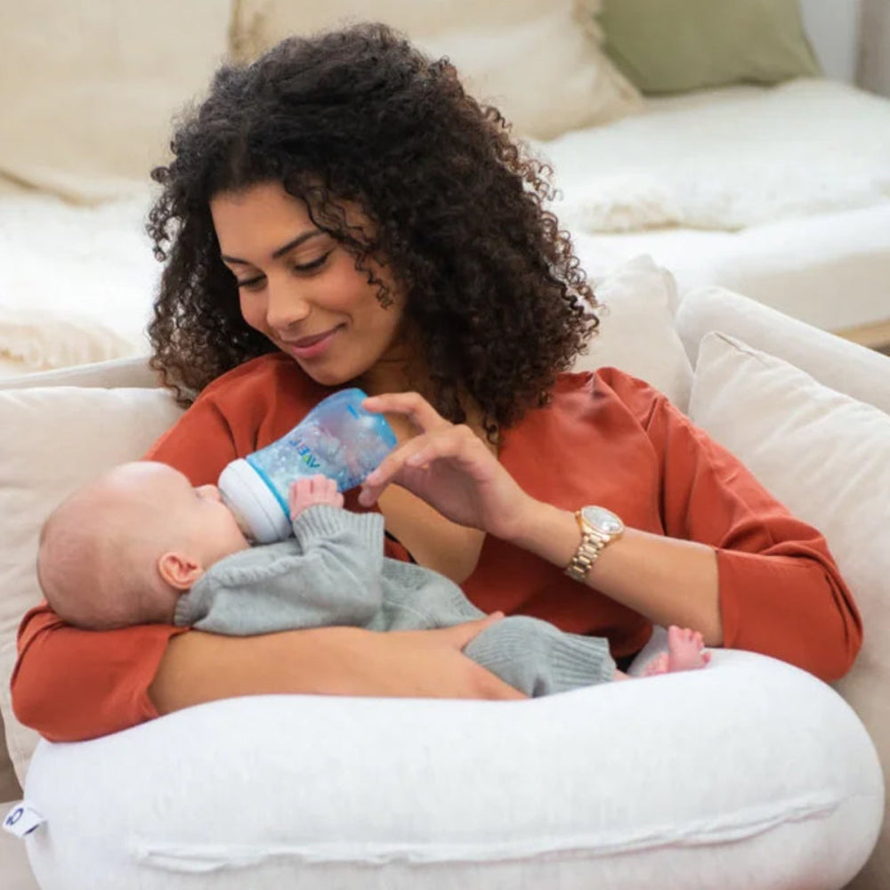 Coussin d'allaitement et maternité BUDDY Classic Doomoo - Blanc Chine