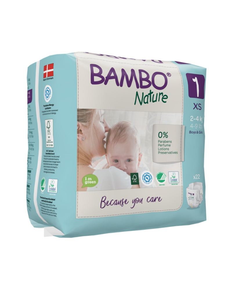 Bambo Nature Diapers Size 1 (2-4kg) 22 units