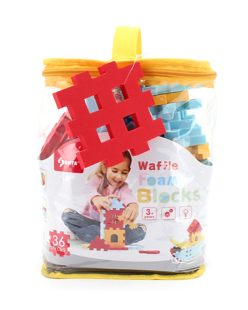 Sunta Waffle Foam Blocks 36 Pieces 3A+
