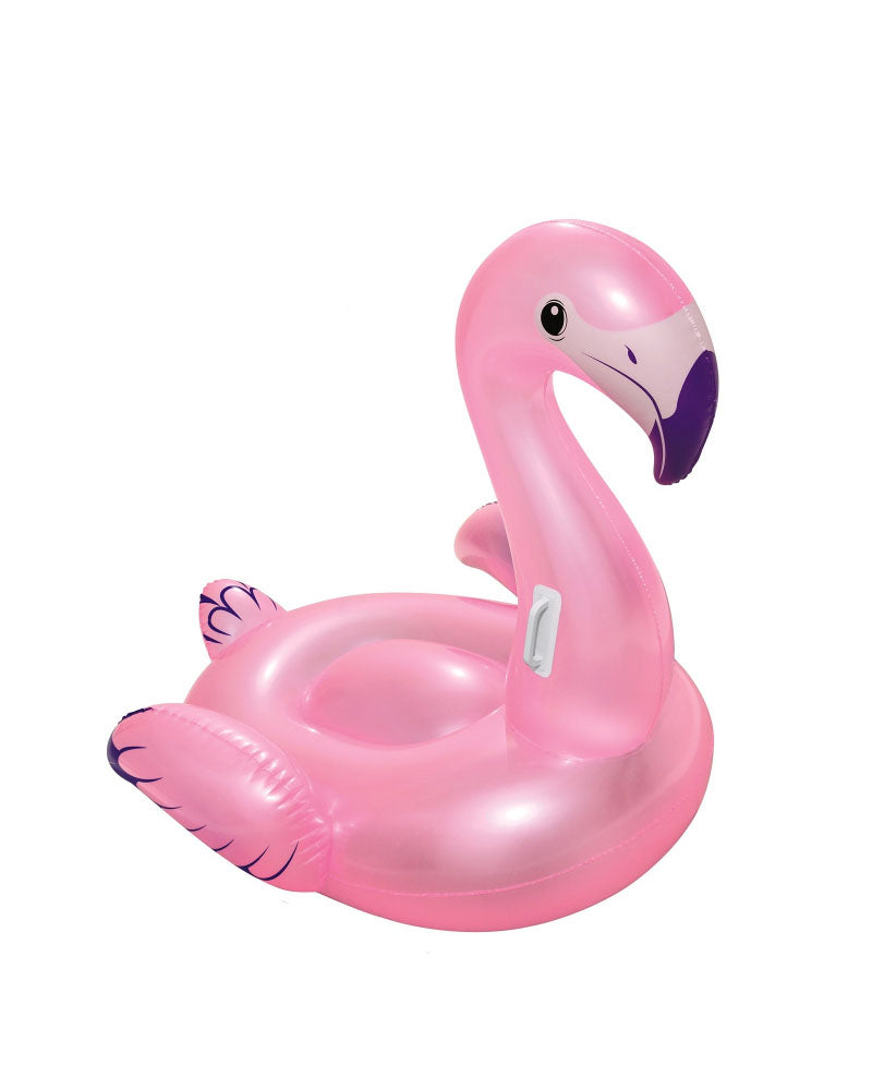 Bestway Bouée Gonflable Chevauchable Flamant Rose