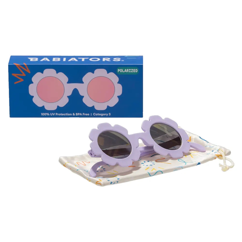 Babiators Lunettes de Soleil Fleur polarisées 3-5 Ans - Irresistible Iris