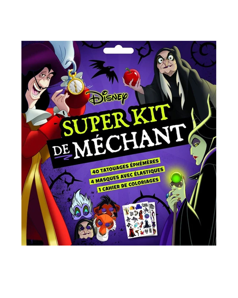 Kit de tatuajes de Super Villanos de Disney