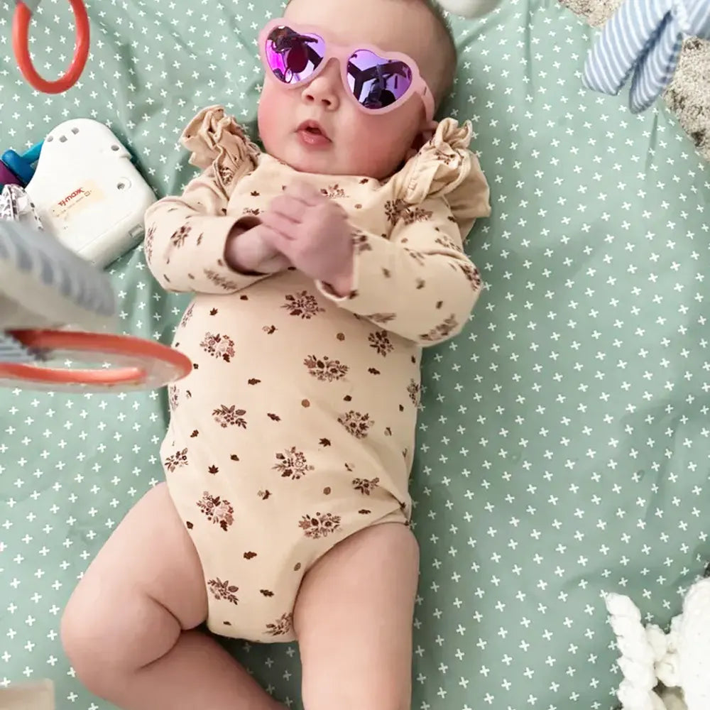 Babiators Lunettes de Soleil Cœur Polarisées 0-2 Ans - Frosted Pink