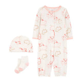 Ensemble de 3 Pièces Carter's - Mouton Rose