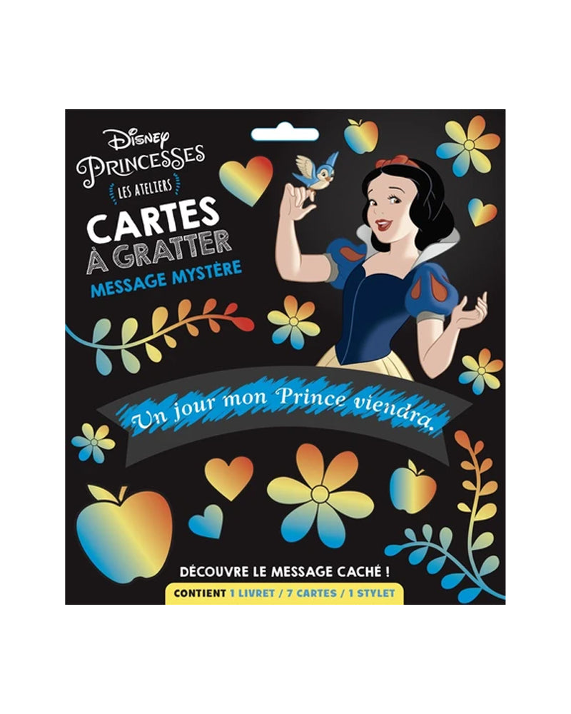 Cartes à gratter Messages mystères Disney Princesses