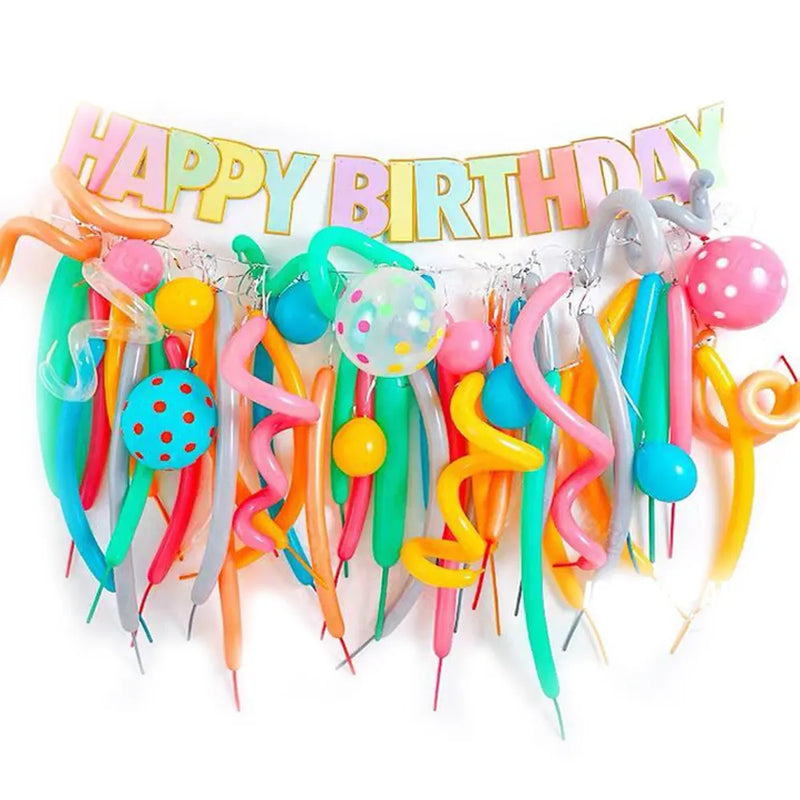 Kit Ballons Happy Birthday Colorés