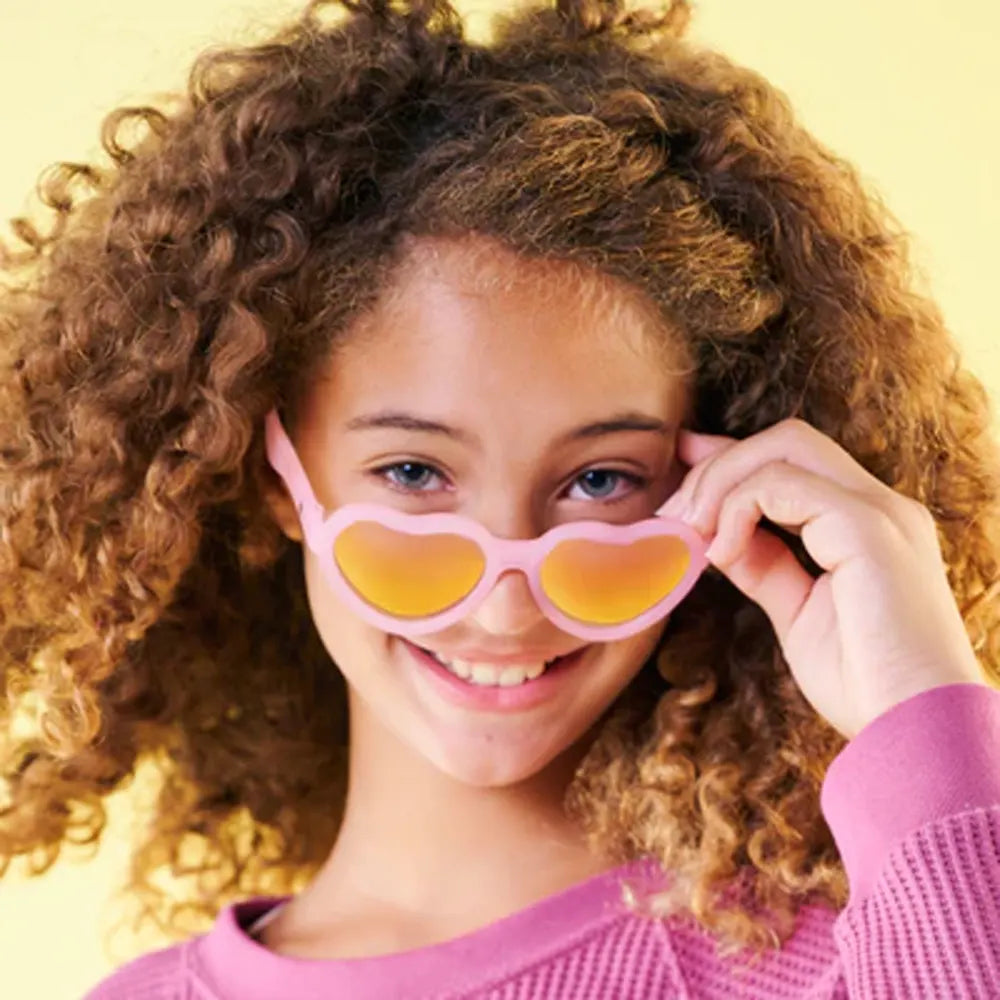 Babiators Lunettes de Soleil Cœur Polarisées 3-5 Ans - Frosted Pink